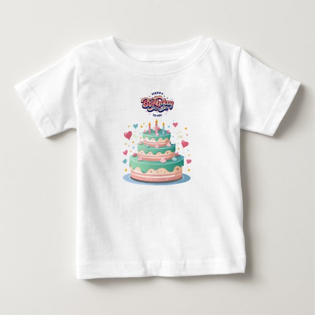 Camiseta De Bebé Birthday Celebration Time Let’s Party (Anverso)