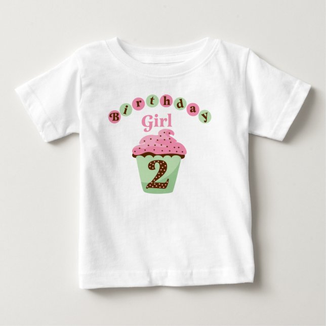 Camiseta De Bebé Birthday Girl Age 2 (Anverso)