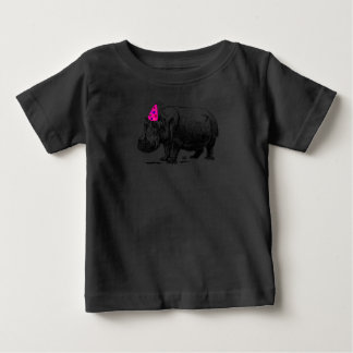Camiseta De Bebé Birthday Hippo In Party Hat