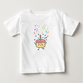 Camiseta De Bebé Birthday Party Invitation Blue Minimal Elegant