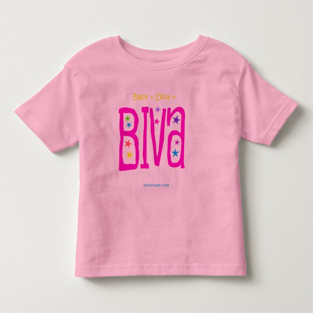 Camiseta De Bebé Biva (diva del bebé) (Anverso)