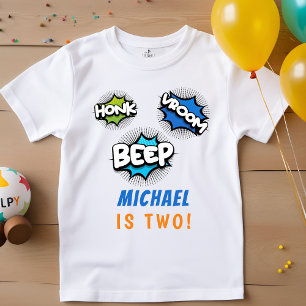 Camiseta De Bebé Bizcocho de Honk beep vroom camiones monstruo bebé