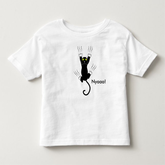 Camiseta De Bebé Black cat t-shirt (Anverso)