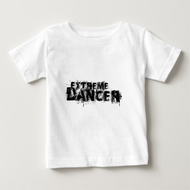 Camiseta De Bebé Black de bailarina extrema (Anverso)