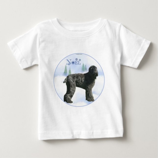 Camiseta De Bebé Black Russian Terrier Noel (Anverso)