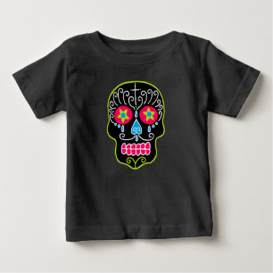 Camiseta De Bebé Black Sugar Skull