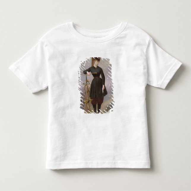 Camiseta De Bebé Blanche d'Antigny y su Velocipede (Anverso)