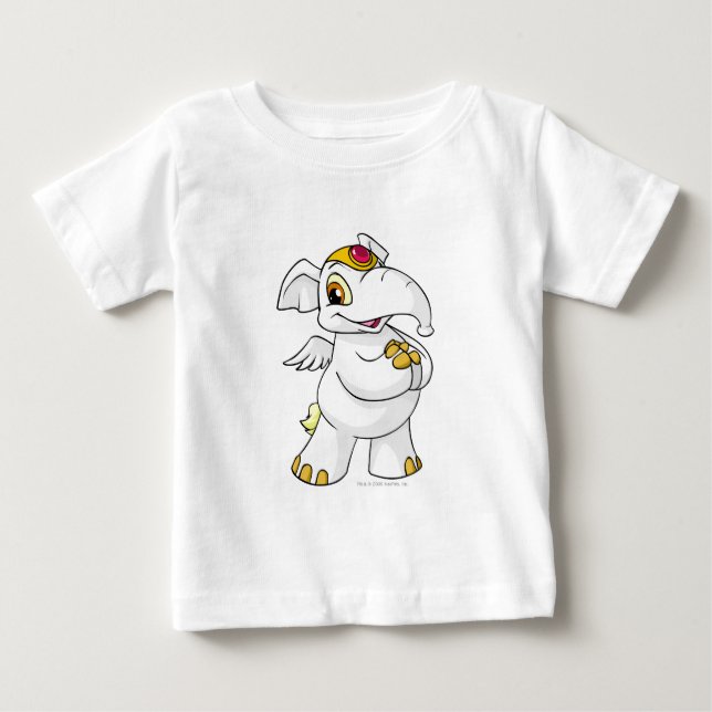 Camiseta De Bebé Blanco de Elephante (Anverso)