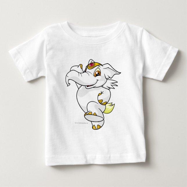Camiseta De Bebé Blanco de Elephante (Anverso)