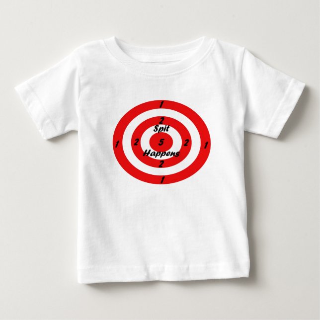 Camiseta De Bebé Blanco para el escupitajo (Anverso)