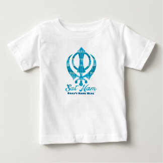 Camiseta De Bebé Blanco personalizado de Sat Nam Khanda