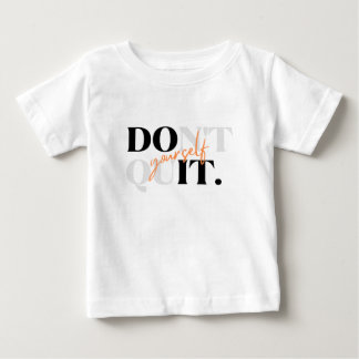 Camiseta de bebé blanco - Tee de algodón suave y c