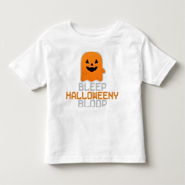 CAMISETA DE BEBÉ BLEEP HALLOWEENY BLOOP (Anverso)