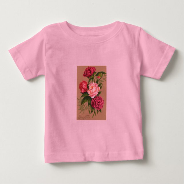 Camiseta De Bebé Blindaje de flores Toddler (Anverso)
