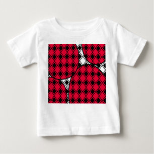 Camiseta De Bebé Blob Harlequin rosa