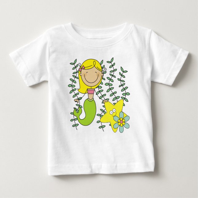 Camiseta De Bebé Blond Mermaid (Anverso)