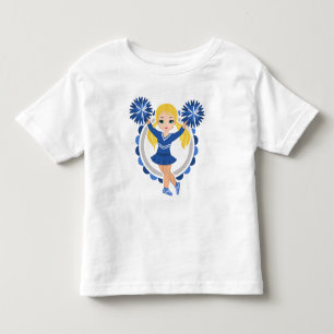 Camiseta De Bebé Blonde azul de la animadora - alegría linda