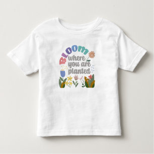 Camiseta De Bebé Bloom donde te plantan