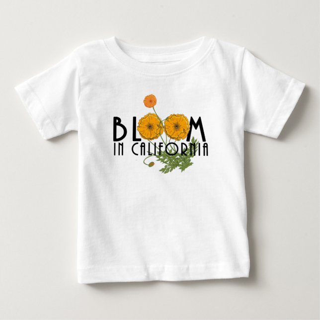 Camiseta De Bebé BLOOM EN California (Anverso)
