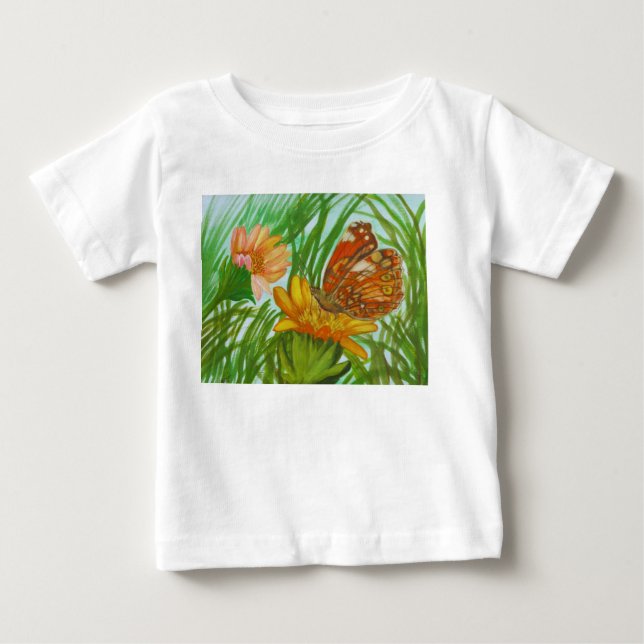 Camiseta De Bebé Blooming flower garden (Anverso)