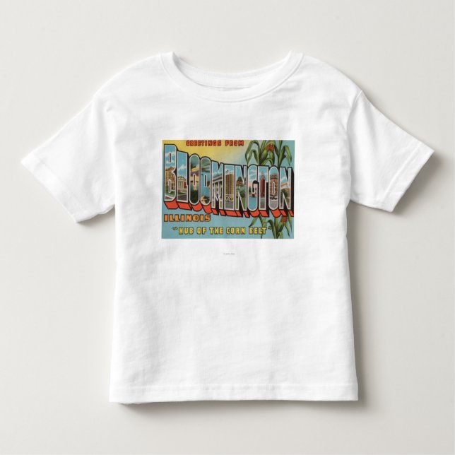 Camiseta De Bebé Bloomington, Illinois - escenas grandes 2 de la (Anverso)