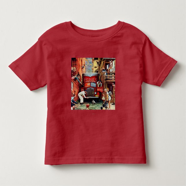 Camiseta De Bebé Bloque de carreteras por Norman Rockwell (Anverso)