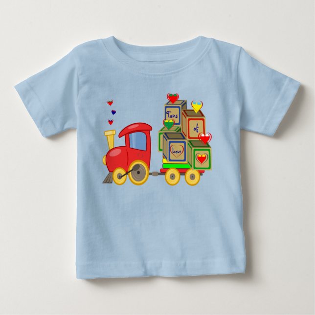 Camiseta De Bebé Bloques ABC - Camión de juguete (Anverso)