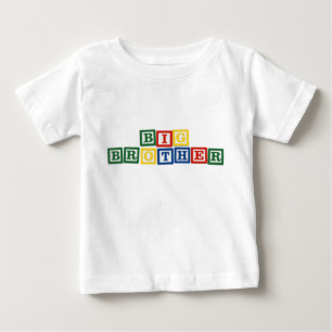 Camiseta De Bebé Bloques de bebé de hermanos grandes