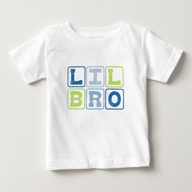 CAMISETA DE BEBÉ BLOQUES DE LIL BRO OUTLINE (Anverso)