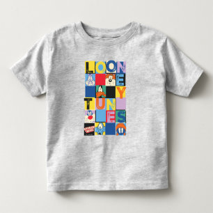 Camiseta De Bebé Bloques de verificación de personajes de LOONEY TU