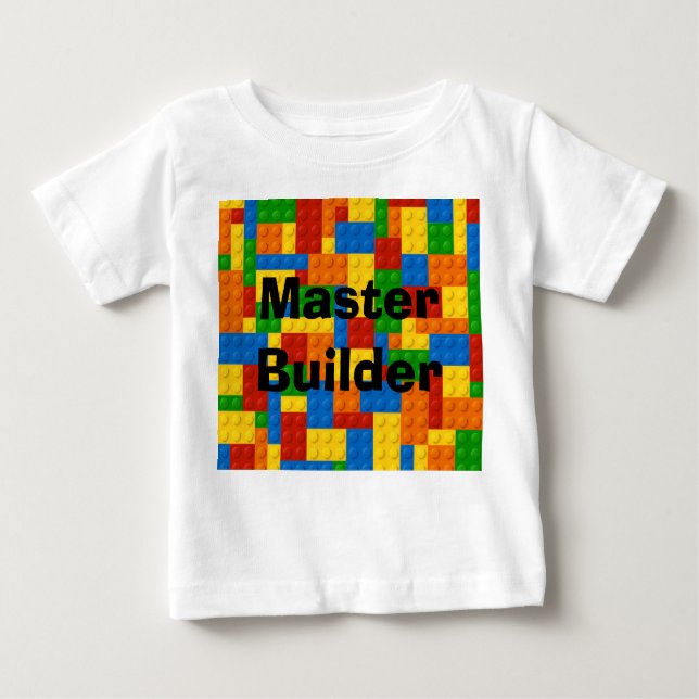 Camiseta De Bebé Bloques para niños de Master Builder - Sudadera (Anverso)