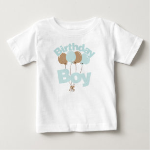 Camiseta De Bebé Blue Birthday Boy