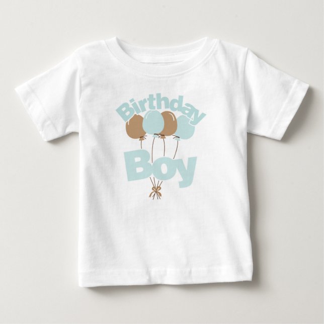 Camiseta De Bebé Blue Birthday Boy (Anverso)