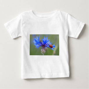 Camiseta De Bebé Blue Blossoms Ladybug Paz Amor Destino Arte  Vid