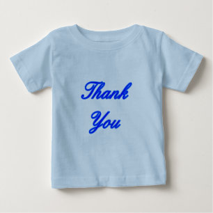 Camiseta De Bebé Blue Blue Gracias Diseñar Los Regalos Del MUSEO Za