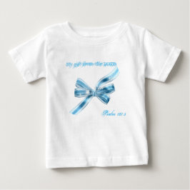 Camiseta De Bebé Blue Bow Tutu Bodysuit