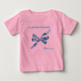Camiseta De Bebé Blue Bow Tutu Bodysuit