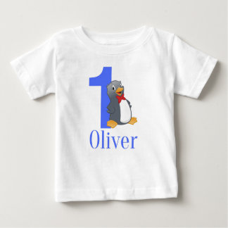 Camiseta De Bebé Blue Boys 1er cumpleaños - Oliver Birthday