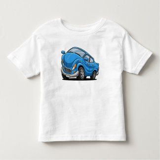 Camiseta De Bebé Blue Cartoon Car
