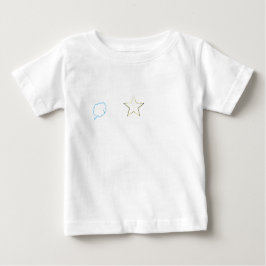 Camiseta De Bebé Blue Cloudy Starz