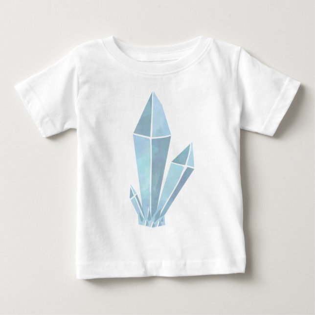 Camiseta De Bebé Blue Crystal Cluster One Piece Bodysuit (Anverso)