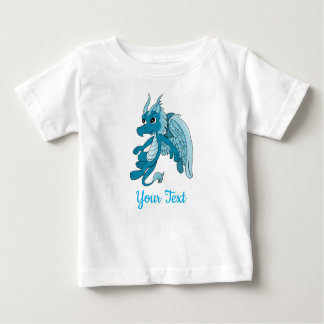 Camiseta De Bebé Blue Dragon Cartoon Baby T-Shirt