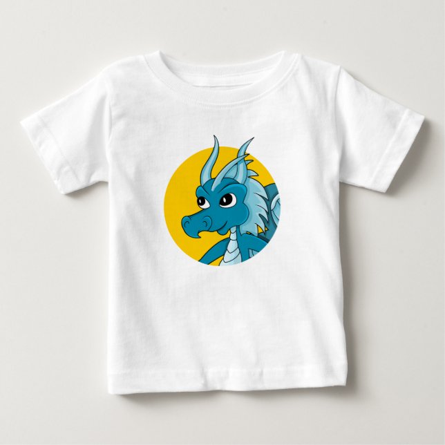 Camiseta De Bebé Blue dragon cartoon baby T-Shirt (Anverso)