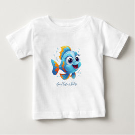 Camiseta De Bebé Blue Fish Baby T-Shirt