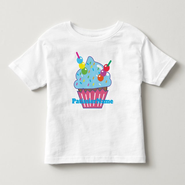 Camiseta De Bebé Blue Hawaii CUPCAKE (Anverso)