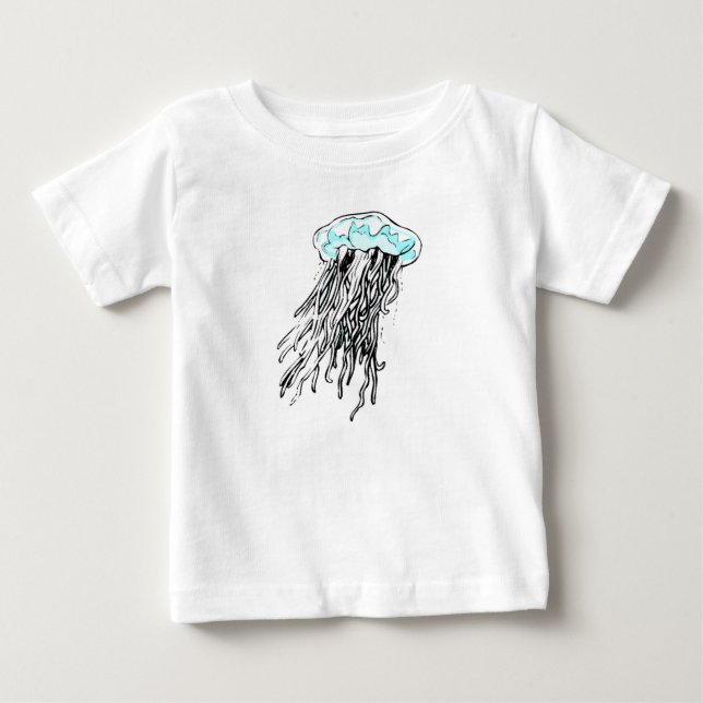 Camiseta De Bebé Blue Jellyfish (Anverso)