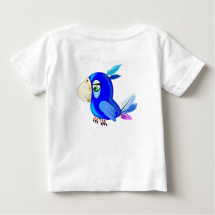 Camiseta De Bebé Blue Parrot Funny Baby T-Shirt
