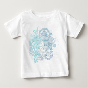 Camiseta De Bebé Blue Swirls