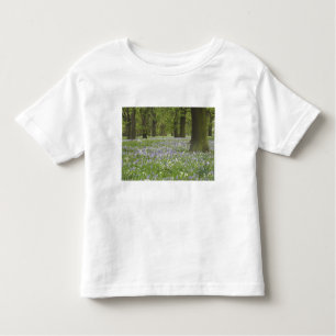 Camiseta De Bebé Bluebells y robles en primavera, Pequeña Hagley