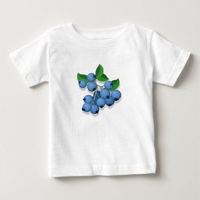 Camiseta De Bebé Blueberries (Anverso)